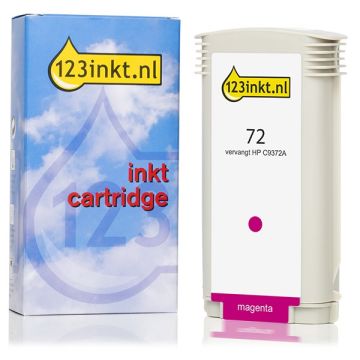 Huismerk HP72/C9372A Inktcartridge Magenta Hoge Capaciteit