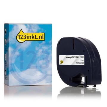 Huismerk Dymo 12267 Tape 12 mm Transparant