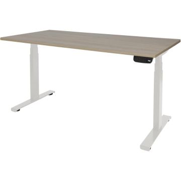 Electro II Plus Zit-Sta Bureau, 160 x 80 cm, Halifax, Zwart