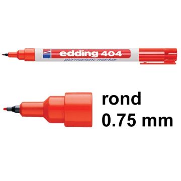 404 Permanent Marker 0,75 mm Rood