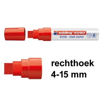 Krijtstift 4090 4-15 rood/ds5