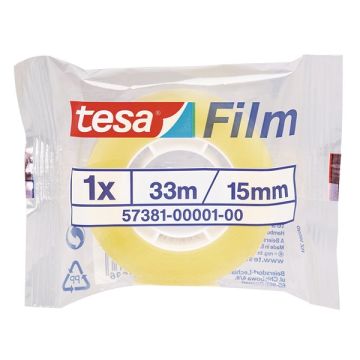 Plakband Tesa standaard 15mm x 33m