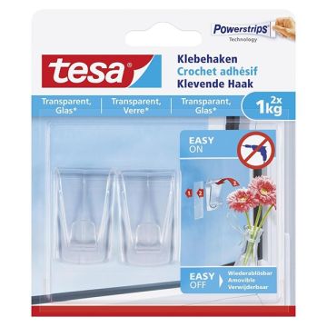 Haak Tesa zelfklevend 1kg transp/pk2