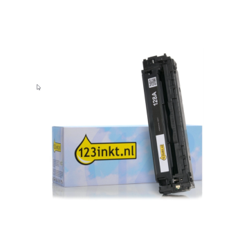 Toner 123inkt HP 128A/CE320A zwart