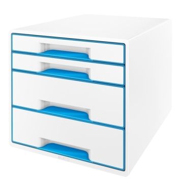 Leitz WOW desk cube 4D wit/blauw