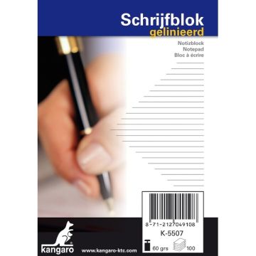 Schrijfblok A7 lijn 60g 100v/p10