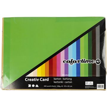 Creativ Card Gekleurd Karton A3 180 g/m² Assorti