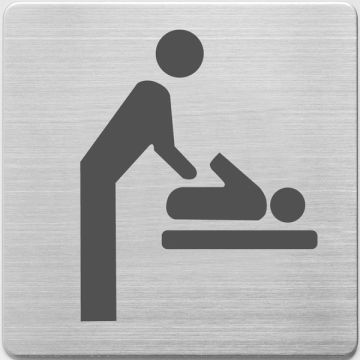 Pictogram staal babyruimte