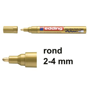 Lakmarker 750 2-4mm goud/pk10