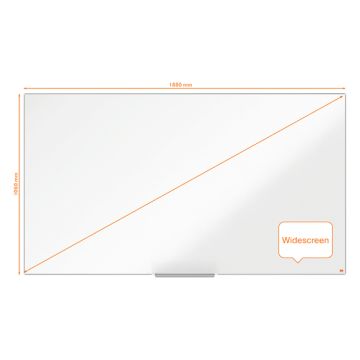 Impression Pro Whiteboard 188 x 106 cm Staal