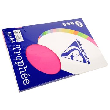 Papier A4 160g fuchsia/pk50v