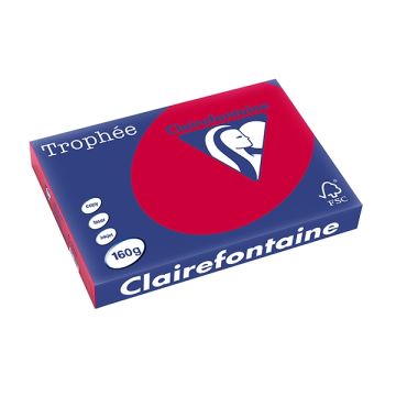 Trophée Gekleurd Papier A3 160 g/m² Kersenrood