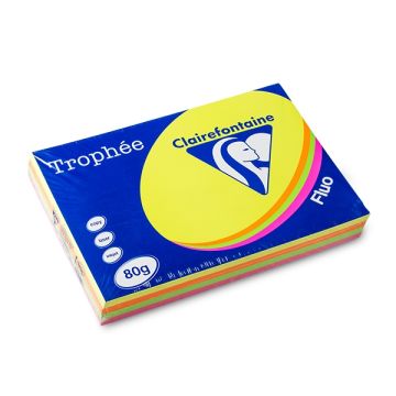 Papier Trophee A3 80g rz/gl/or/gr/pk500v