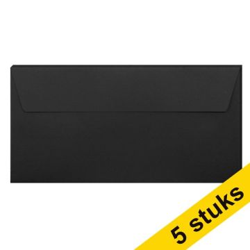 Envelop EA5/6 120g zwart/pk5