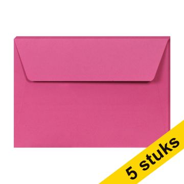 Envelop C6 120g roze/pk5