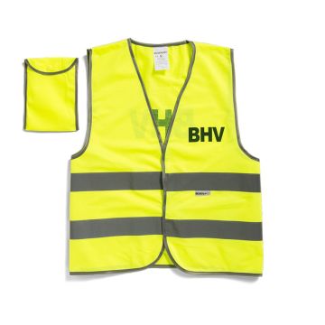 Veiligheidsvest BHV, Reflecterend, Geel