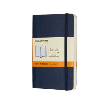 Notitieblok Moleskine pocket lijn blauw