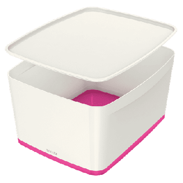 MyBox Opbergbox L Wit/Rose - 18 L