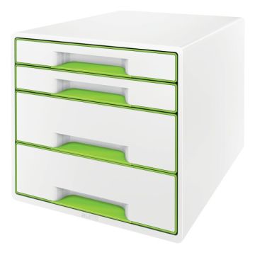 WOW Cube Ladenblok 4-laden Wit Groen