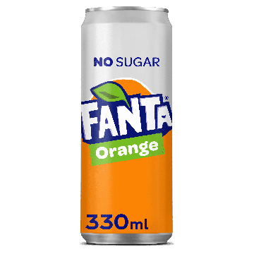 Orange Zero Frisdrank 330 ml Blik