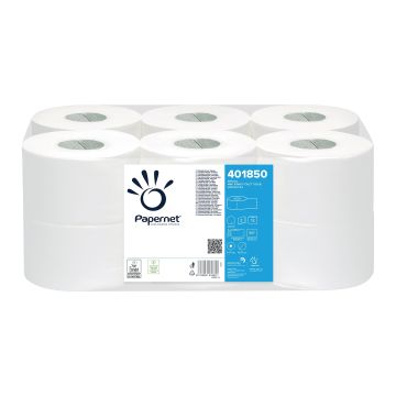 Jumbo Mini Toiletpapier, 2-laags, 524 vel, 160 m, Wit