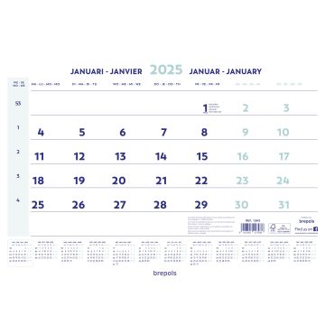 Maandkalender 315 x 430 mm