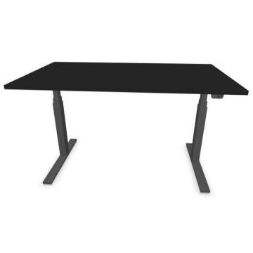  Elektrisch Verstelbaar Zit-Sta Bureau 140 x 80 cm Zwart