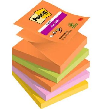 Super Sticky Z-Notes Boost Colour Collection 76 x 76 mm