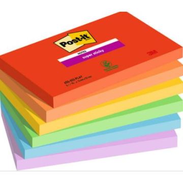 Super Sticky Notes Playful Colour Collection 76 x 127 mm