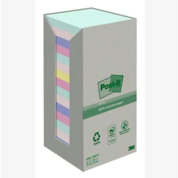 Recycled Notes Pastelkleuren 76 x 76 mm