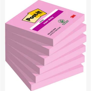 Super Sticky Notes Roze 76 x 76 mm