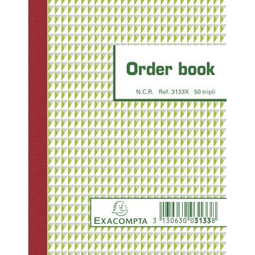 Orderboek 13,5x10,5 50blz NCR lijn/pk10