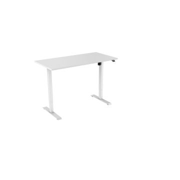 Zit-sta-bureau Elektrisch 160 x 80 cm Wit Blad Witte Poten