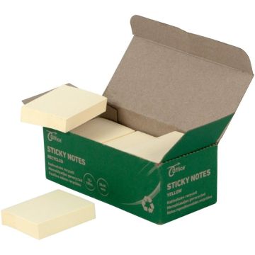 Sticky Notes Recycled 38 x 51 mm Geel