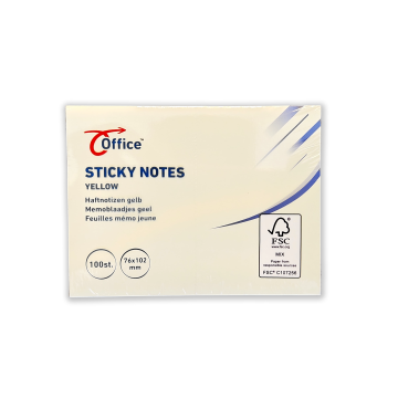 Sticky Notes 76 x 102 mm Geel