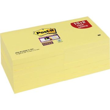 Super Sticky Notes Canary Yellow 76 x 76 mm