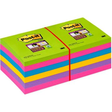 Super Sticky Notes Neon 76 x 76 mm