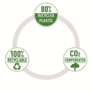 Recycle Projectomslag Met Drukknopen A4 Rood