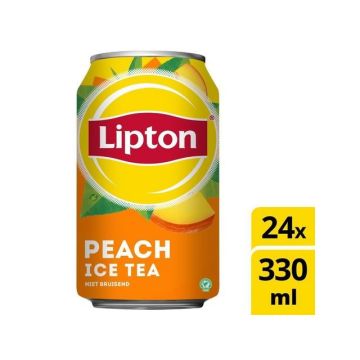 Peach Ice Tea Frisdrank 0,33 L Koolzuurvrij Blik stg.