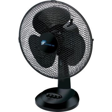 Tafelventilator 30 cm Zwart