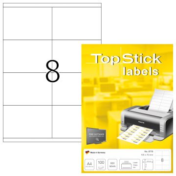 Topstick Etiketten 105x70mm Wit