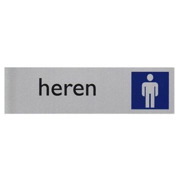 Pictogram Posta16,5x4,5cm toilet heren