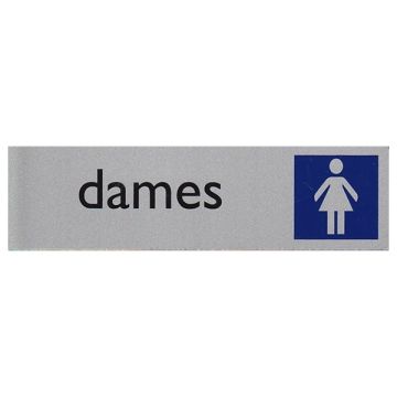 Pictogram Posta16,5x4,5cm toilet dames