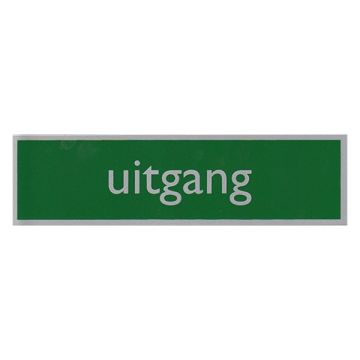 Pictogram 16,5x4,5cm uitgang