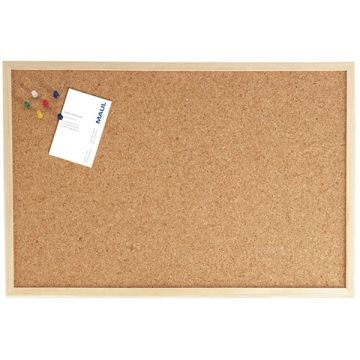 Prikbord Maul 60x80cm kurk houten frame