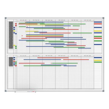 Jaarplanner 2 x 6 maanden 90 x 120 cm