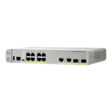 Catalyst 3560CX-8PC-S switch, 8 poorten