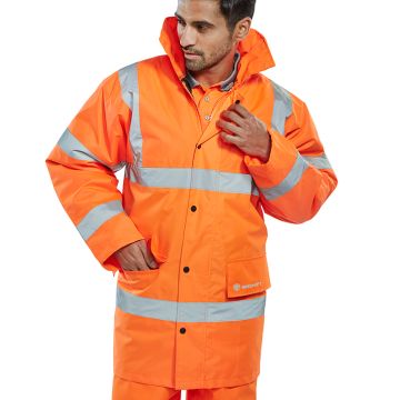 Verkeersjas, Reflecterend, Maat 6XL, Oranje