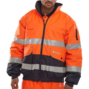 Europa Bomberjack, Reflecterend, Polyester, Maat 3XL, Oranje