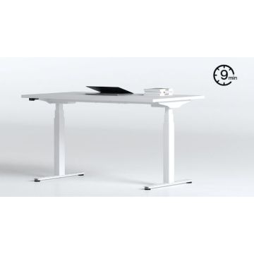 ModuQ Elektrisch Zit-sta-bureau 120 x 80 cm Wit